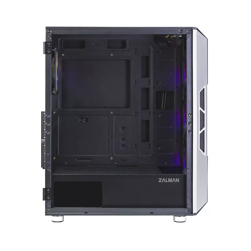 Zalman I3 Neo ATX Mid Tower caixa de PC com frente em malha para refrigeração eficiente 3 ventoinhas pré-instaladas Midi Tower preto