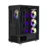 Zalman I3 Neo ATX Mid Tower caixa de PC com frente em malha para refrigeração eficiente 3 ventoinhas pré-instaladas Midi Tower preto
