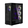 Zalman I3 Neo ATX Mid Tower caixa de PC com frente em malha para refrigeração eficiente 3 ventoinhas pré-instaladas Midi Tower preto