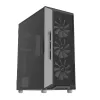 Zalman I3 Neo ATX Mid Tower caixa de PC com frente em malha para refrigeração eficiente 3 ventoinhas pré-instaladas Midi Tower preto