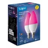 TP-Link Tapo L430C lâmpada inteligente, pack de 2, multicolor, E14