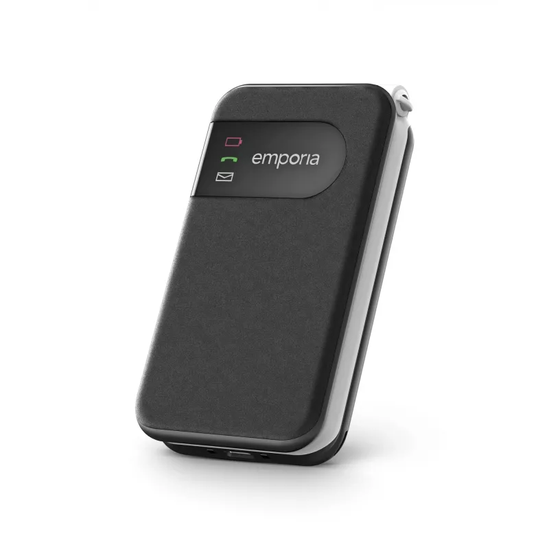 Emporia SIMPLICITYglam.4G 7,11 cm (2,8 polegadas) 106 g preto telemóvel para seniores