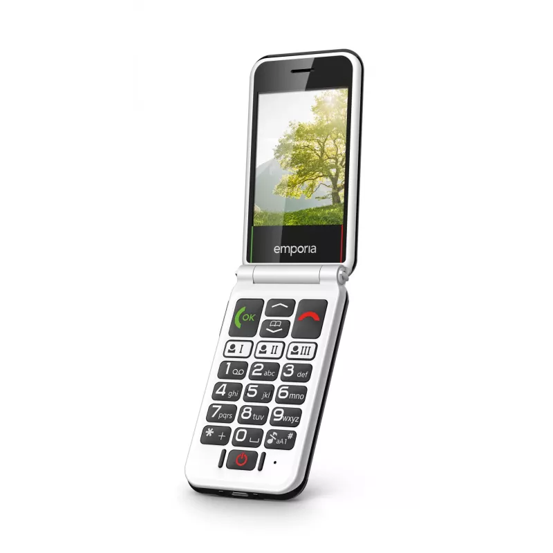 Emporia SIMPLICITYglam.4G 7,11 cm (2,8 polegadas) 106 g preto telemóvel para seniores