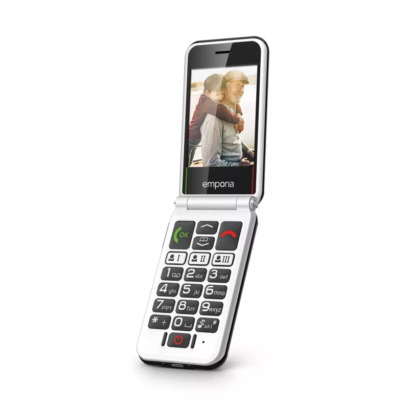 Emporia SIMPLICITYglam.4G 7,11 cm (2,8 polegadas) 106 g preto telemóvel para seniores
