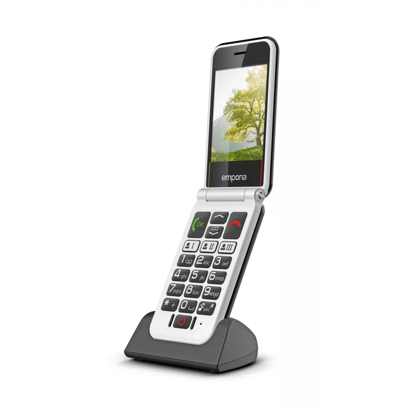 Emporia SIMPLICITYglam.4G 7,11 cm (2,8 polegadas) 106 g preto telemóvel para seniores