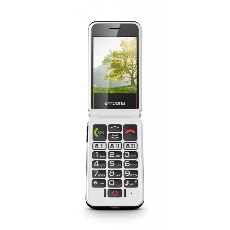 Emporia SIMPLICITYglam.4G 7,11 cm (2,8 polegadas) 106 g preto telemóvel para seniores