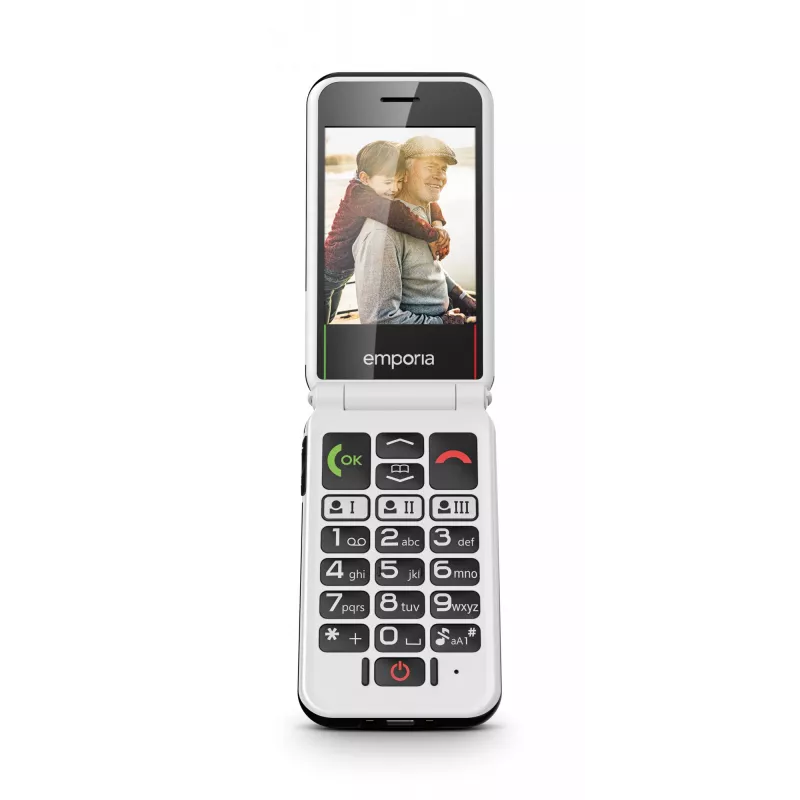 Emporia SIMPLICITYglam.4G 7,11 cm (2,8 polegadas) 106 g preto telemóvel para seniores
