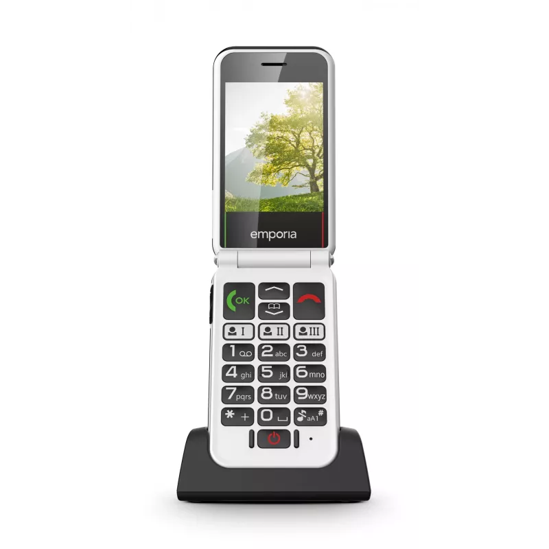 Emporia SIMPLICITYglam.4G 7,11 cm (2,8 polegadas) 106 g preto telemóvel para seniores