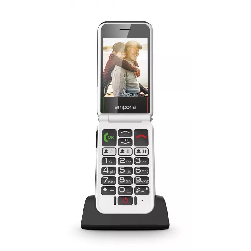Emporia SIMPLICITYglam.4G 7,11 cm (2,8 polegadas) 106 g preto telemóvel para seniores