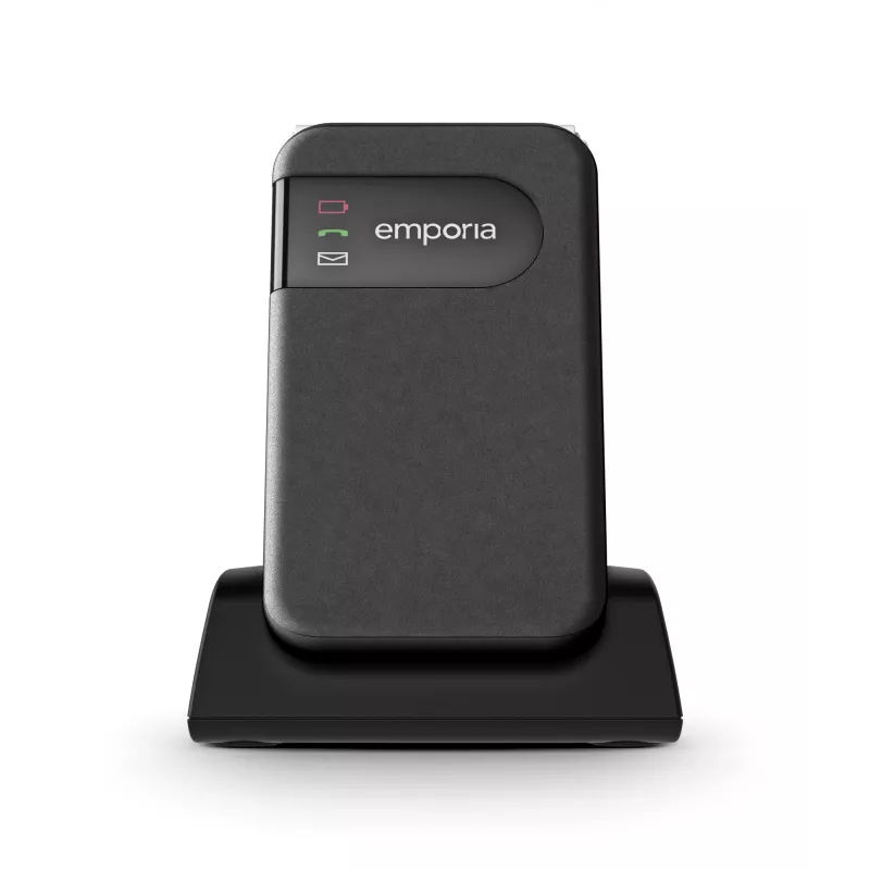 Emporia SIMPLICITYglam.4G 7,11 cm (2,8 polegadas) 106 g preto telemóvel para seniores