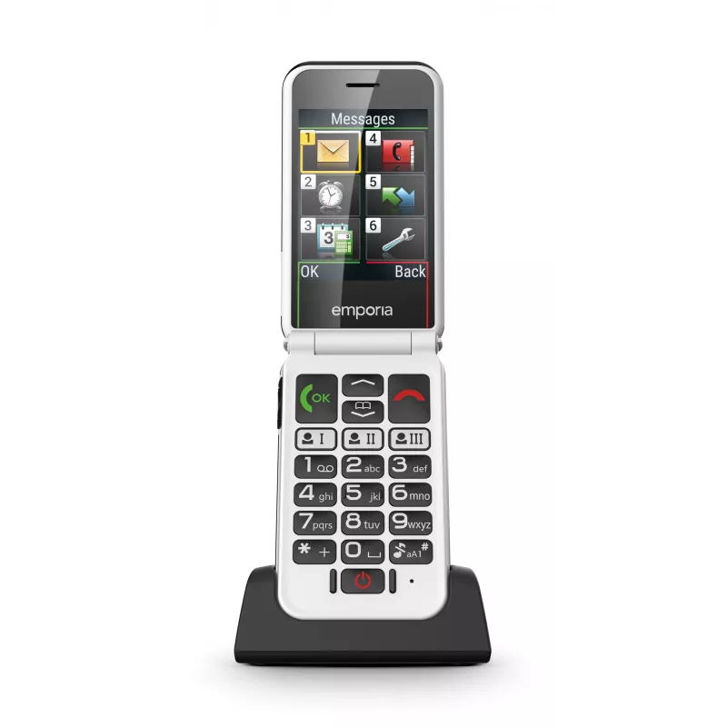 Emporia SIMPLICITYglam.4G 7,11 cm (2,8 polegadas) 106 g preto telemóvel para seniores