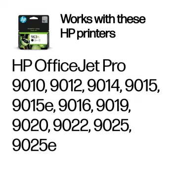 HP 963XL tinteiro original de alto rendimento preto, preto, 1 unid., 2000 páginas