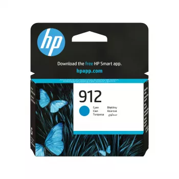 HP 912 tinteiro original ciano, ciano, 1 unid., 315 páginas