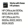 HP 912 tinteiro original preto, preto, 1 unid., 250 páginas