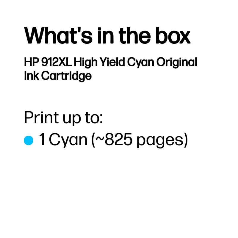 HP 912XL tinteiro original de alta capacidade ciano