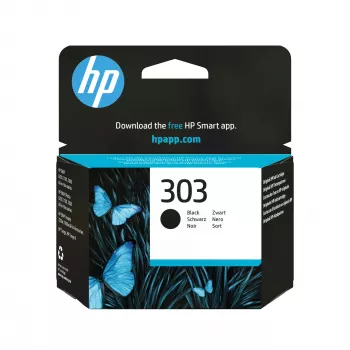 HP 303 tinteiro original preto, preto, 1 unid., 200 páginas