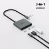 TP-Link UH3020C hub de interface USB Type-C 5000 Mbit/s cinzento