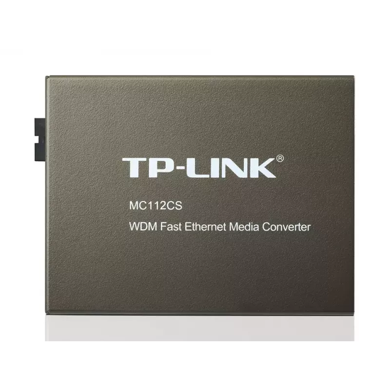 TP-Link MC112CS conversor de suporte de rede 100 Mbit/s monomodo preto