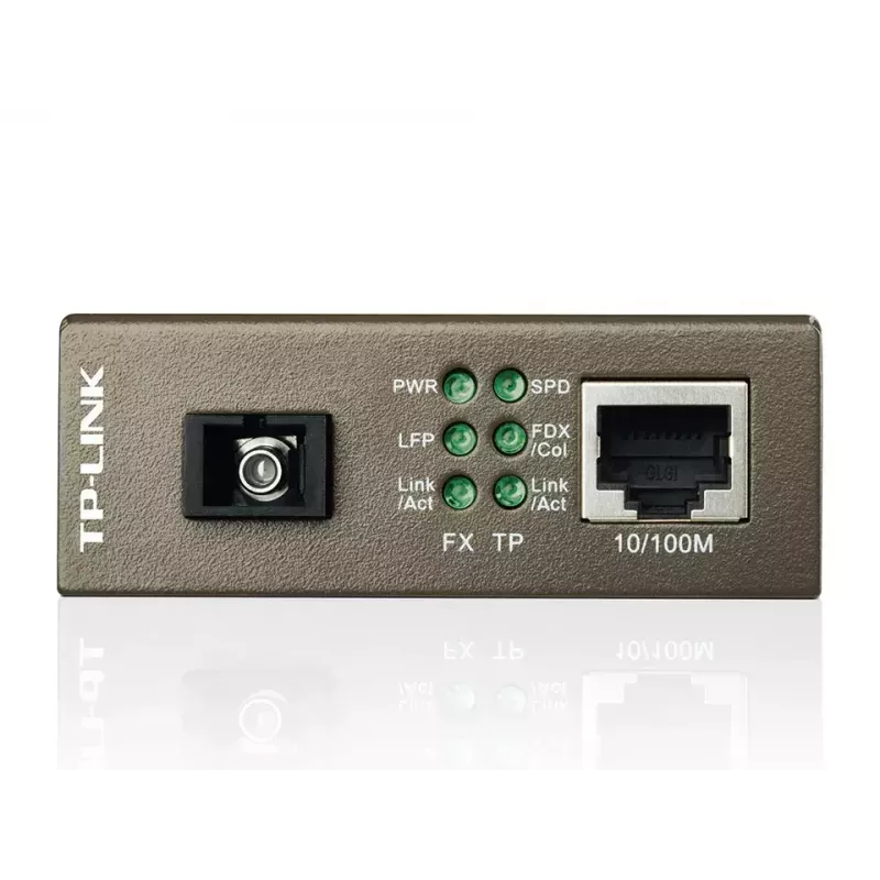 TP-Link MC112CS conversor de suporte de rede 100 Mbit/s monomodo preto