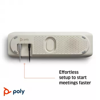 Telefone de conferência HP Poly Sync 60, prateado, Windows 10, Windows 11, MacOS, RoHS, Federal Communications Commission (FCC), CE, 37 mm, 116 mm