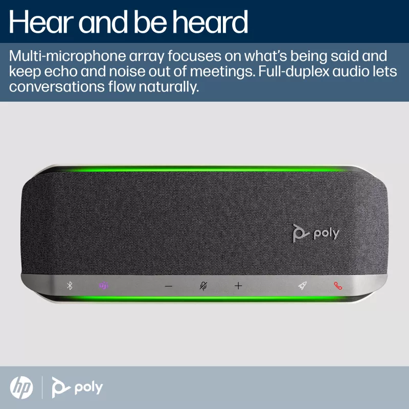 Telefone de conferência HP Poly Sync 40 certificado para Microsoft Teams