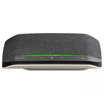 HP Poly Sync 10 USB-A USB-C altifalante, prateado, Windows 10, Windows 11, MacOS, RoHS, Federal Communications Commission (FCC), CE, 182 mm, 89 mm