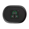 HP Poly Voyager Free 60+ UC Carbon preto auriculares + adaptador BT700 USB-C + estojo de carregamento com ecrã tátil