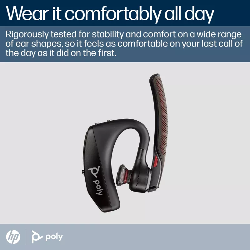 HP Poly Voyager 5200 headset Bluetooth USB-A + dongle BT700