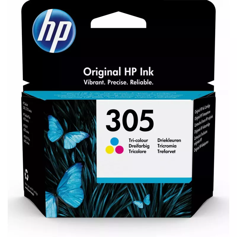 HP 305 1 unid. Original rendimento padrão ciano, magenta, amarelo