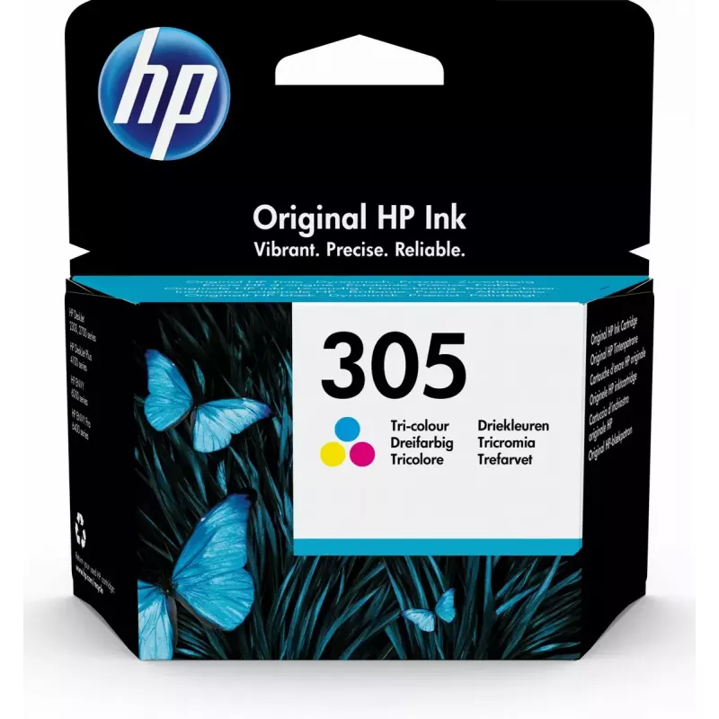 HP 305 1 unid. Original rendimento padrão ciano, magenta, amarelo
