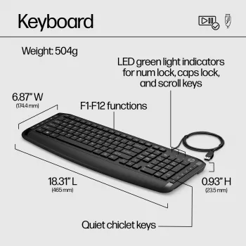 Conjunto de teclado e rato HP Pavilion teclado e rato 200