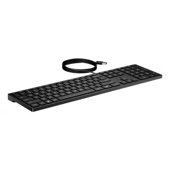 Teclado HP Wired Desktop 320K full-size USB preto cabo 1,8 m