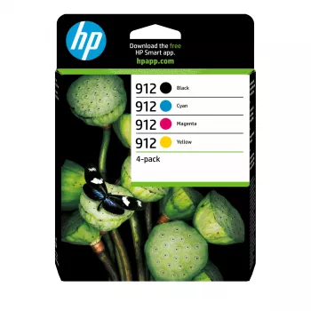HP 912 pack de 4 tinteiros preto/ciano/magenta/amarelo Original