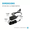 Fonte de alimentação HP 65W USB-C LC para portátil interior 65W preto