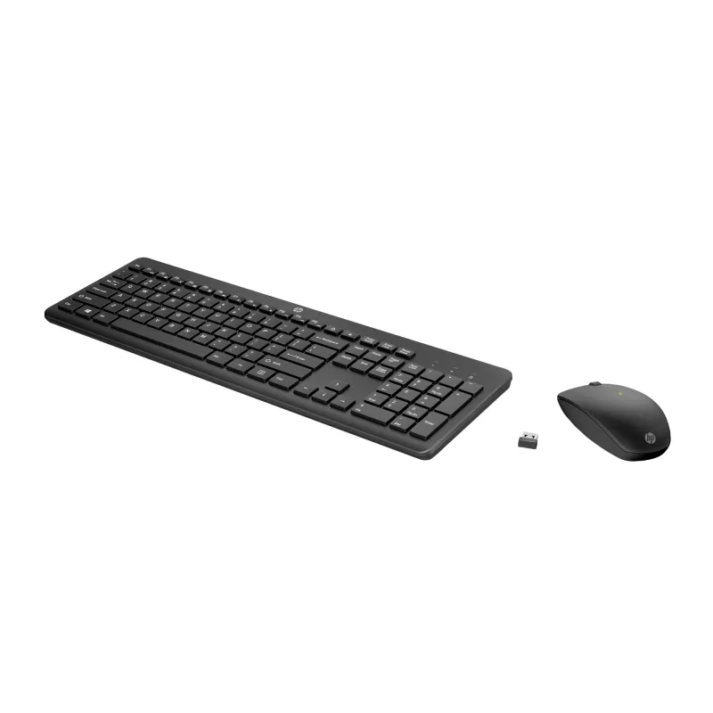 Conjunto de rato e teclado sem fios HP 235 full-size sem fios preto
