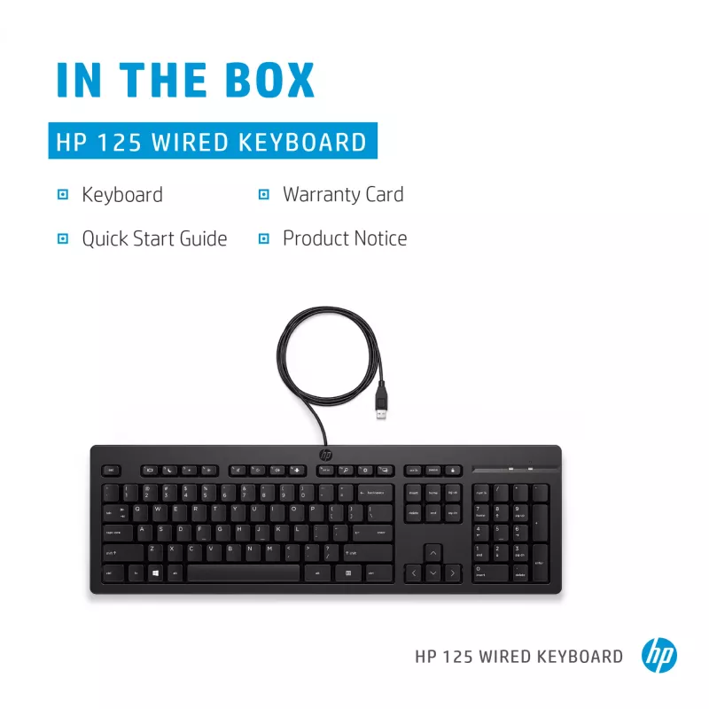 Teclado com fios HP 125