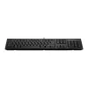 Teclado full-size com fios HP 125 – USB, membrana, preto