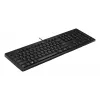 Teclado com fios HP 125 full-size USB membrana preto