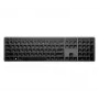 Teclado sem fios tamanho completo HP 975 — RF Wireless + Bluetooth, preto, layout 100%