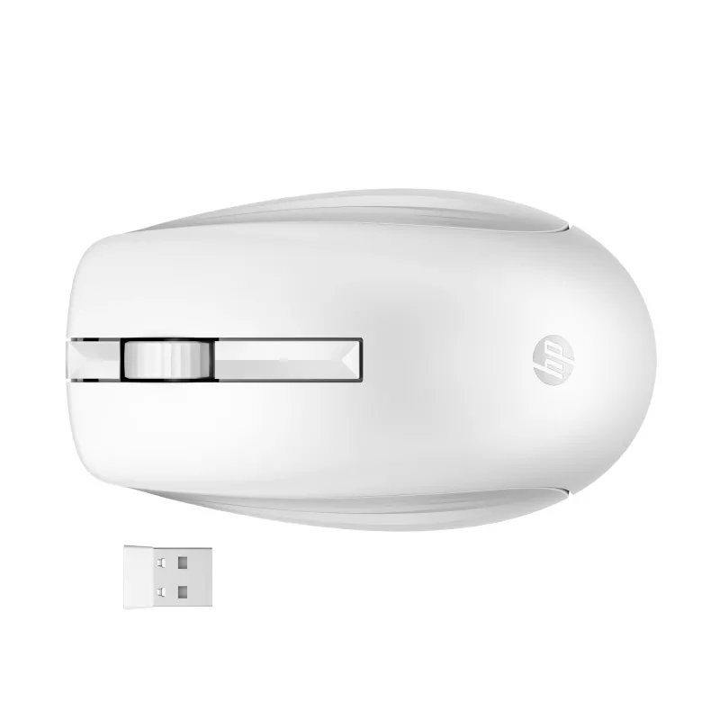 Conjunto de teclado e rato sem fios HP 650 tamanho completo membrana branco