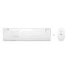 Conjunto de teclado e rato sem fios HP 650 tamanho completo membrana branco