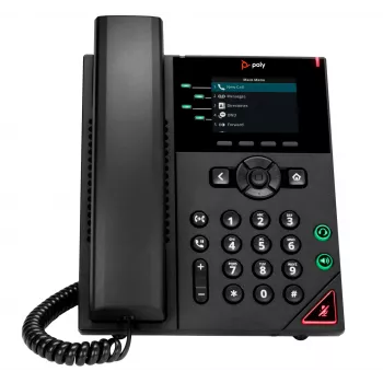 Telefone IP HP Poly VVX 250 4 linhas e compatível com PoE, preto, LCD, 320 x 240 píxeis, HTTPS, ENERGY STAR, RoHS, Federal Communications Commission (FCC), CE