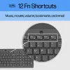 Teclado com fios HP 150 tamanho completo USB preto 664R5AA#ABD