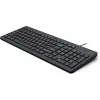 Teclado com fios HP 150 tamanho completo USB preto 664R5AA#ABD