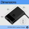 Carregador de portátil HP USB-C 65W, portátil, interior, 90 V, 65 W, 5 – 20 V, 1,6 A