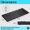 Teclado Bluetooth compacto multi-dispositivo HP 350