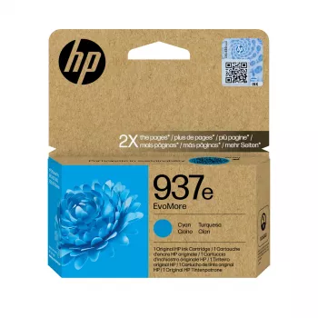 Tinteiro HP 937e EvoMore Ciano Original, Ciano, 1 unid., 1650 páginas