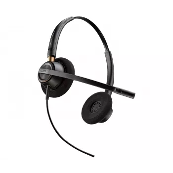 Headset HP Poly EncorePro 520 Binaural +Quick Disconnect, 74 g, Preto