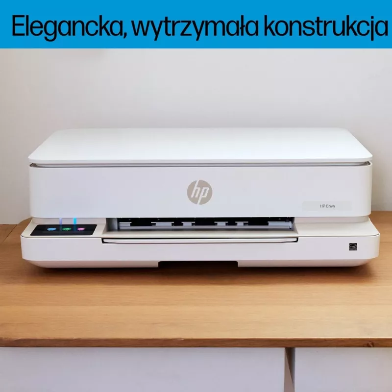 Impressora multifunções HP ENVY 6120e com impressão a cores por jato de tinta térmico