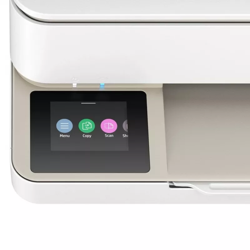 Impressora multifunções HP ENVY 6120e com impressão a cores por jato de tinta térmico